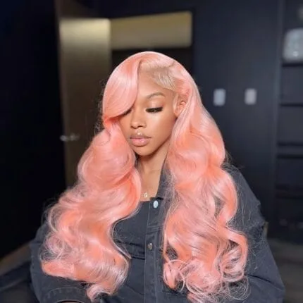 Pink Bodywave HD Wig