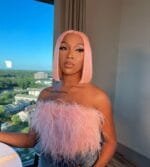 Pink Straight Bob Wig - Image 2