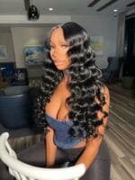 Loose deep waves wig