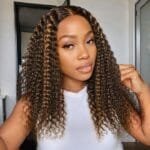 Curly wig 4/27 lace HD