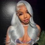 Gray bodywave lace wig