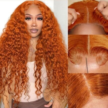 Lace Wig Ginger Curly