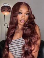 Brown bodywave lace wig - Image 2